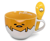 Gudetama frente en la taza Silver Buffalo ideal para sopa o cereal