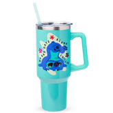 Vaso de viaje Silver Buffalo Lilo y Stitch con capacidad 40oz para llevar bebidas.