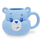 Taza de cerámica Silver Buffalo con oso gruñón 3D, ideal para café.