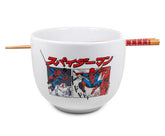 Cuenco de ramen Spider-Man de Silver Buffalo, ideal para comidas reconfortantes en casa.