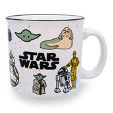 Taza camper de Silver Buffalo con Luke y Chewie para empezar el día
