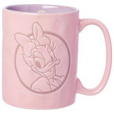 Taza cerámica Silver Buffalo con Daisy Duck, ideal para café matutino.