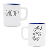 Taza de cerámica Silver Buffalo Snoopy, ideal para café matutino