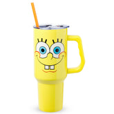 Vaso Silver Buffalo con Bob Esponja, doble pared, ideal para viajes