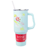 Vaso térmico azul de Silver Buffalo con diseño strawberry-shortcake para refrescarte todo el día
