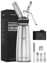 SimCoker dispensador crema batida 500 ml para postres profesionales