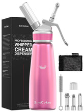 SimCoker espumador crema 500 ml, crema batida suave para postres caseros.
