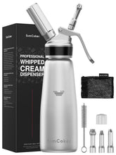 SimCoker espumador de nata de aluminio 500 ml listo para postres.