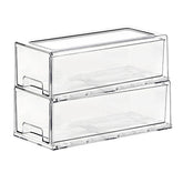 SIMPEXPE cajón apilable transparente para despensa, facilita ver y acceder a los alimentos.