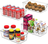 Simple Houseware cajas transparentes para nevera: visión clara para frutas y verduras.