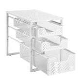 Simple Trending organizador bajo lavabo de 3 niveles con cajón deslizante para mayor acceso