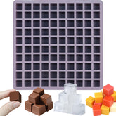 SIQINZONGWA molde cuadrado para chocolate con 100 cavidades, ideal para dulces caseros.