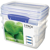 Sistema KLIP IT rectangular con fruta, mantiene frescura para llevar.