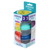 Sistema Snack Pots Mini Bites frente: envase compacto para meriendas frescas en cualquier lugar