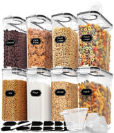 Skroam contenedores cereal con pico de vertido para verter sin derrames.