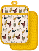 Manoplas Slohif para ollas con diseño único y color amarillo.