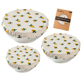 Cubiertas reutilizables Slyitokbhr con bordado margaritas beige para conservar pan y ensaladas frescas