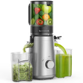 SMALLHOO Exprimidor de prensado en frío con boca ancha para añadir frutas y verduras de una sola vez.