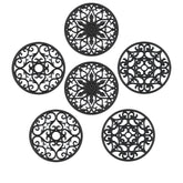 SMARTAKE posavasos de silicona, conjunto seis, protege superficies del calor.
