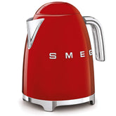 Hervidor SMEG retro rojo con base giratoria de 360°, verter con mayor control