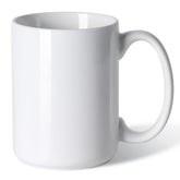 Smilatte taza cerámica blanca 16oz, ideal para café y té.