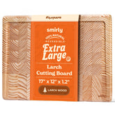 Tabla SMIRLY de alerce con ranura para jugos para evitar derrames