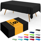 Smiry mantel plástico desechable de 6 unidades protege la mesa en eventos.