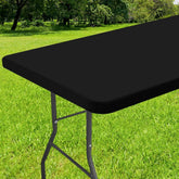 Smiry mantel rectangular con borde elástico para ajuste seguro en la mesa