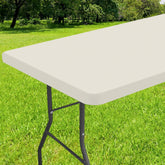 Mantel Smiry rectangular con borde elástico para fijación segura y sin deslizamientos.