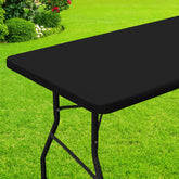 Mantel rectangular Smiry para mesa de 8 pies con ajuste seguro.