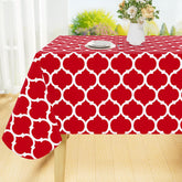 Smiry mantel rectangular de vinilo impermeable con franela protege la mesa de derrames y manchas.