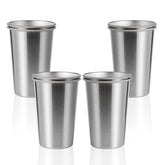 Vasos SMLIXE de acero inoxidable para uso diario, juego de 8 y duraderos.