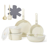 SNOWCLAD ollas y sartenes con mango desmontable para ahorro de espacio