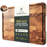 Socisen tabla de acacia extremo de grano para uso diario.
