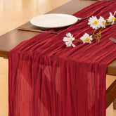 Socomi camino de mesa gasa rojo san-valentin de 120 pulgadas para bodas