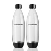 Botellas Fuse de Sodastream de 1 L negras para agua con gas en casa.