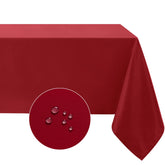 Mantel Softalker 60x102 rojo, ideal para cenas familiares al aire libre.