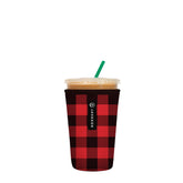 Sok It Javasok funda aislante cafe frio en cuadros, mantiene la bebida fria.