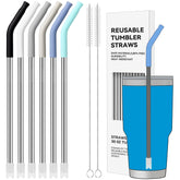 Soledea pajilla de metal recta para vasos de 30 onzas, duradera y reutilizable