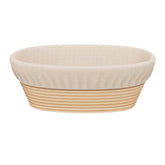 Sondiko banneton ovalado para fermentación de pan, ideal para masa madre suave y con forma definida.
