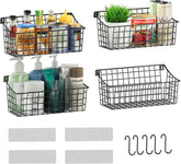 Sonyabecca cesta pared colgante; ideal para ordenar la cocina