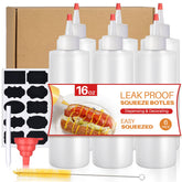 Botellas Sopito 16oz para dispensar condimentos con control