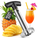 Sopito cortador descorazonador de piña ergonómico para rebanar de forma uniforme.