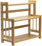 Sorbus organizador de bambú, vista frontal, ideal para especias y condimentos al alcance.
