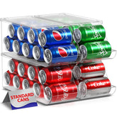 Sorbus organizador de 9 latas para refrigerador con tapa, práctico y espacioso.