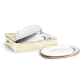 Sorbus plato para servir y almacenar con acolchado protege tus platos