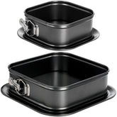 SOUJOY set de moldes springform cuadrados de 9,5 pulgadas facilita desmoldar