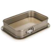 SOUJOY bandeja rectangular antiadherente para desmoldar tortas sin esfuerzo
