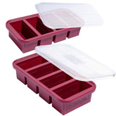 Souper Cubes: bandeja congelar 1 taza con tapas, ideal para porciones listas para calentar.