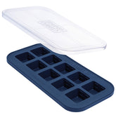 Souper Cubes: molde congelar 2 cucharadas con tapa azul para porciones rápidas.